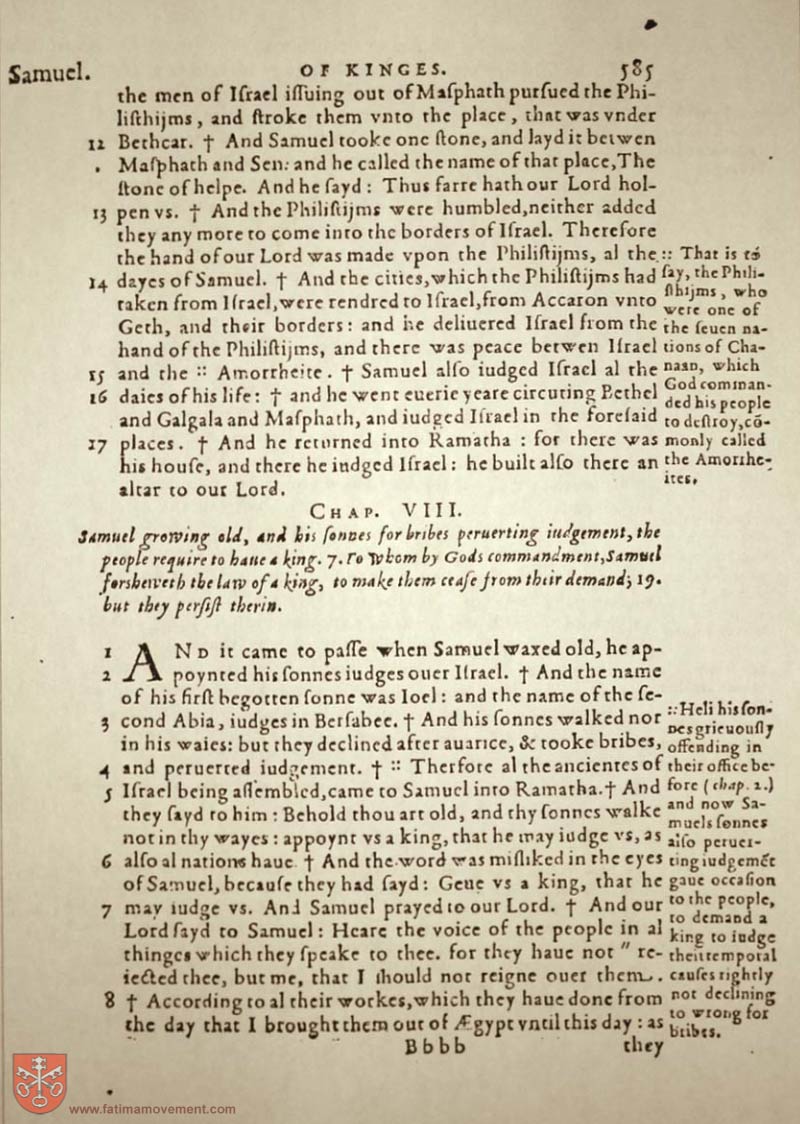 Original Douay Rheims Catholic Bible scan 0605