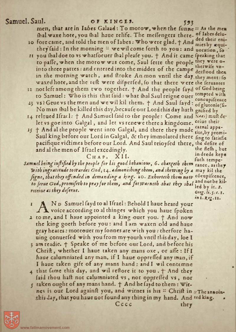 Original Douay Rheims Catholic Bible scan 0613
