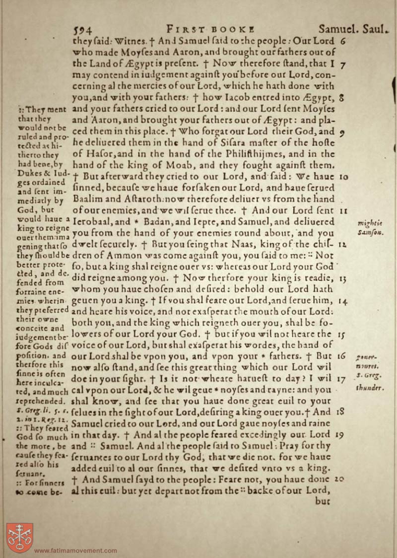 Original Douay Rheims Catholic Bible scan 0614