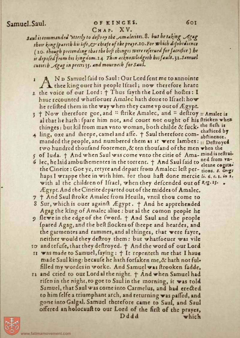 Original Douay Rheims Catholic Bible scan 0621