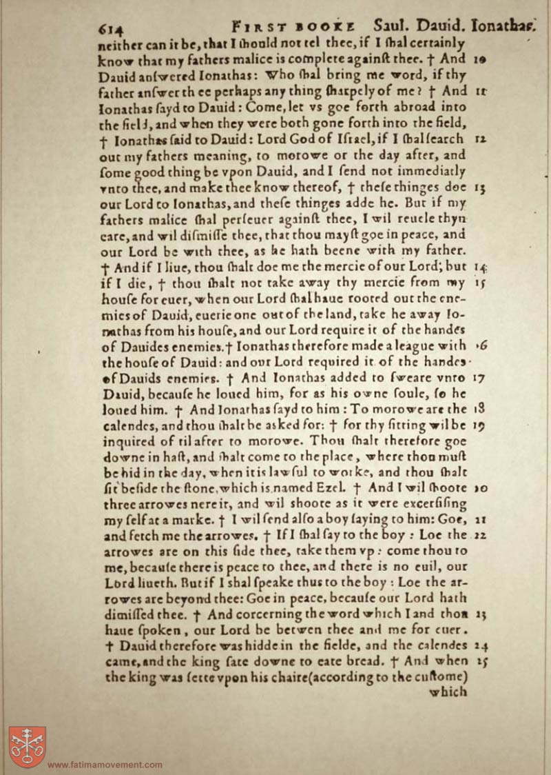 Original Douay Rheims Catholic Bible scan 0634