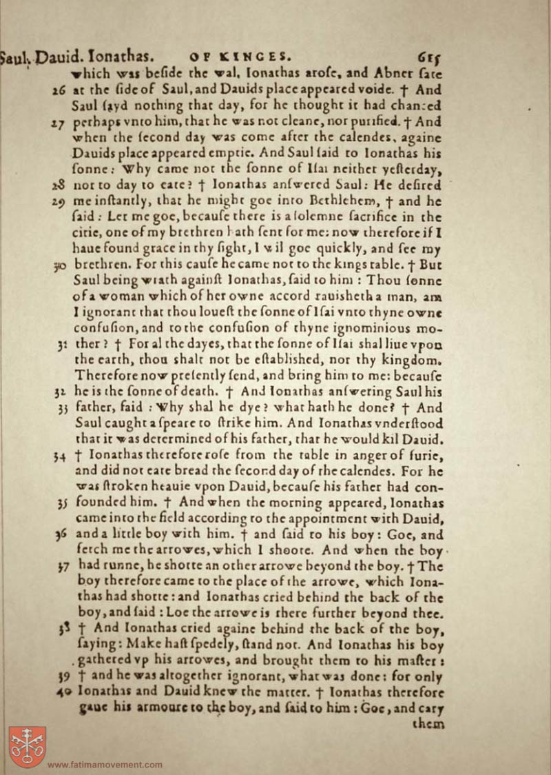 Original Douay Rheims Catholic Bible scan 0635
