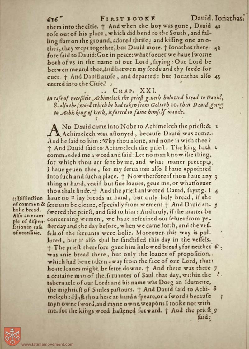 Original Douay Rheims Catholic Bible scan 0636
