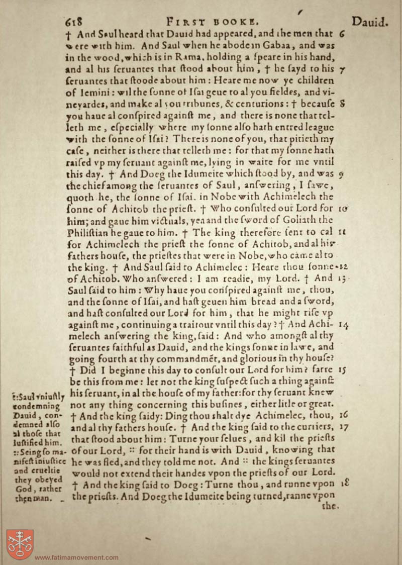 Original Douay Rheims Catholic Bible scan 0638