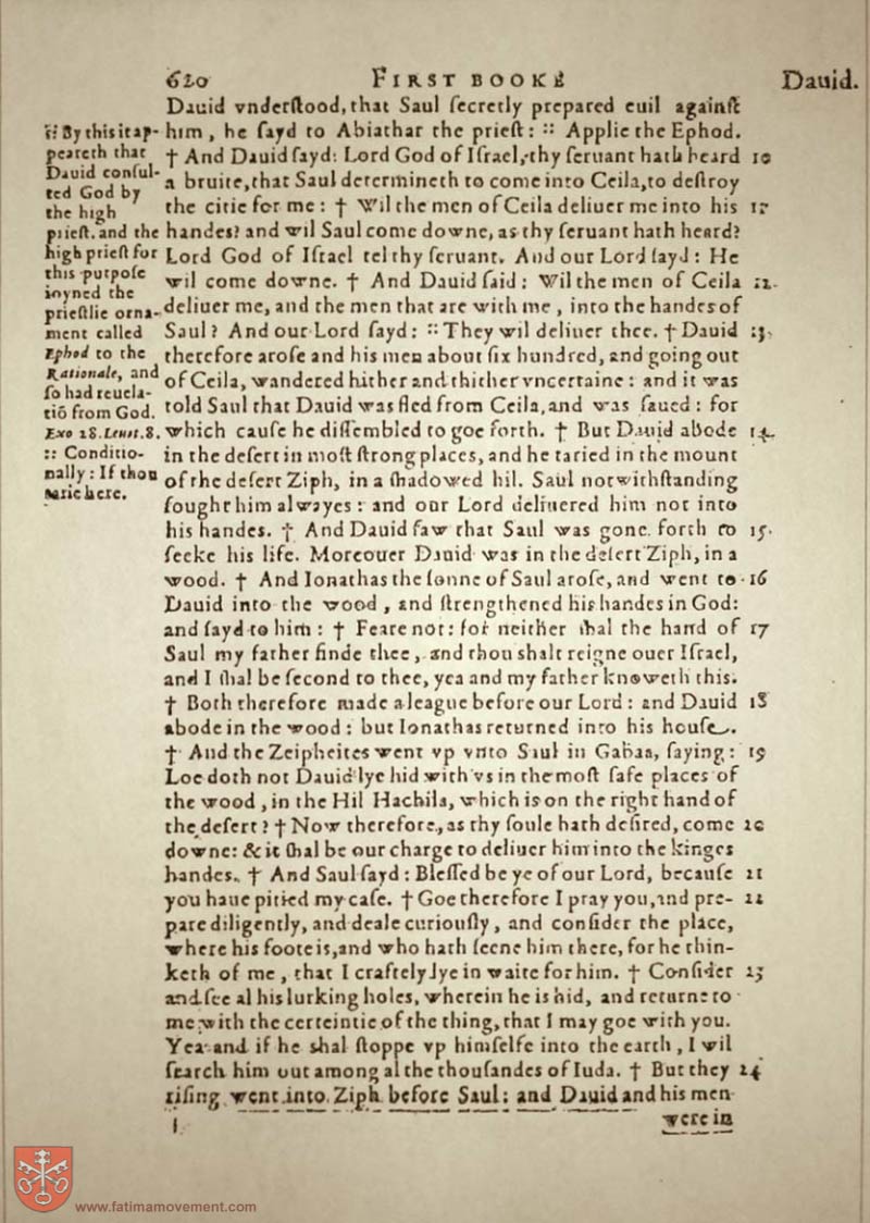 Original Douay Rheims Catholic Bible scan 0640
