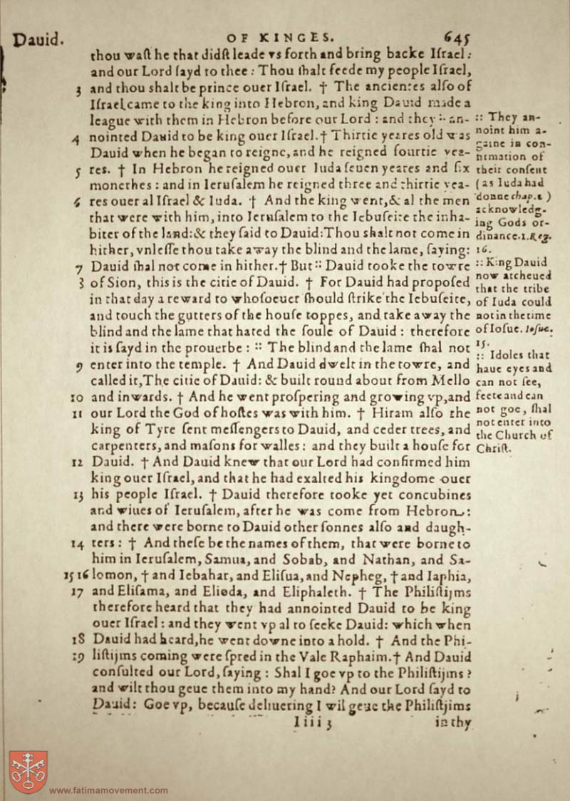 Original Douay Rheims Catholic Bible scan 0665