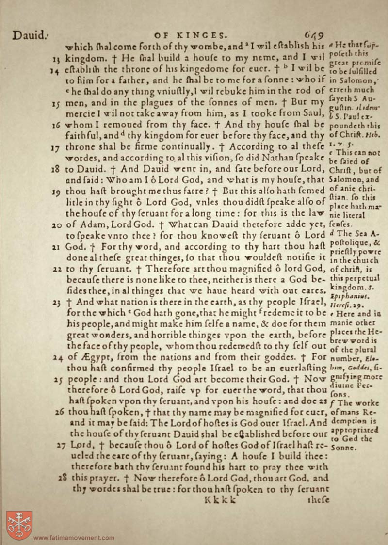 Original Douay Rheims Catholic Bible scan 0669