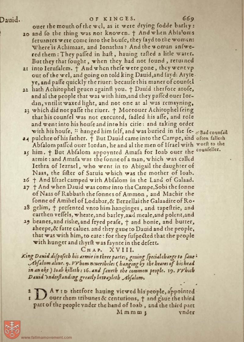 Original Douay Rheims Catholic Bible scan 0689