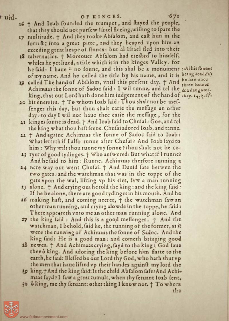 Original Douay Rheims Catholic Bible scan 0691