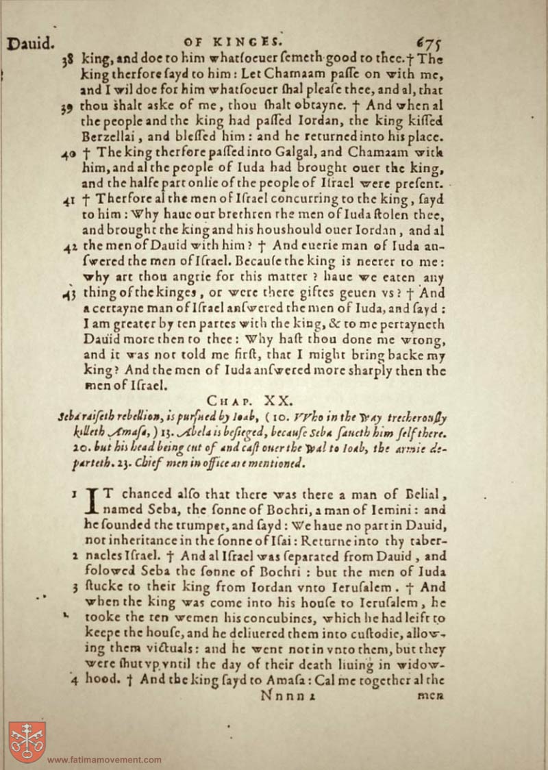 Original Douay Rheims Catholic Bible scan 0695
