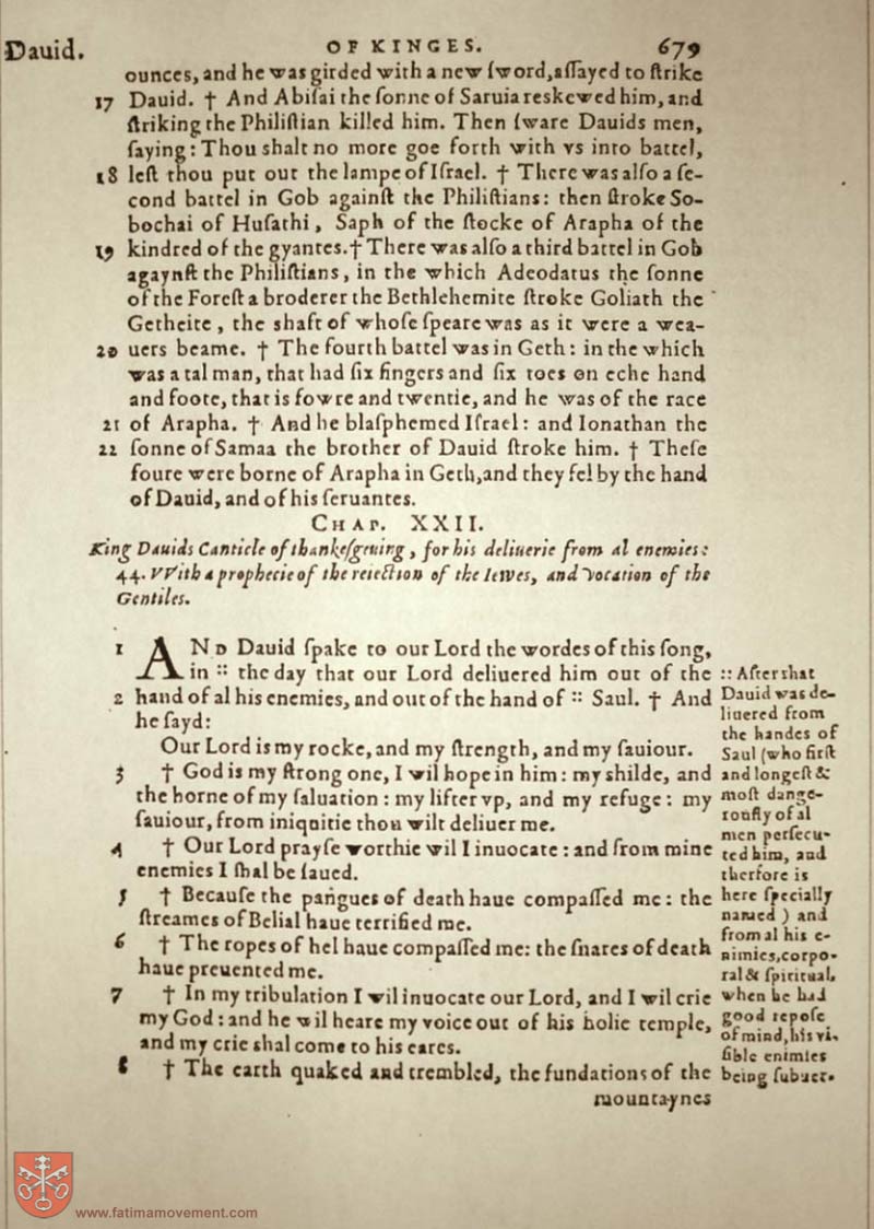 Original Douay Rheims Catholic Bible scan 0699