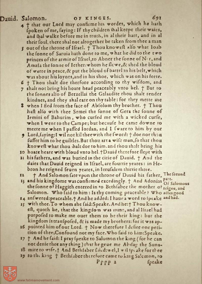 Original Douay Rheims Catholic Bible scan 0711