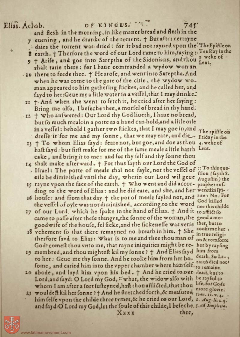 Original Douay Rheims Catholic Bible scan 0765