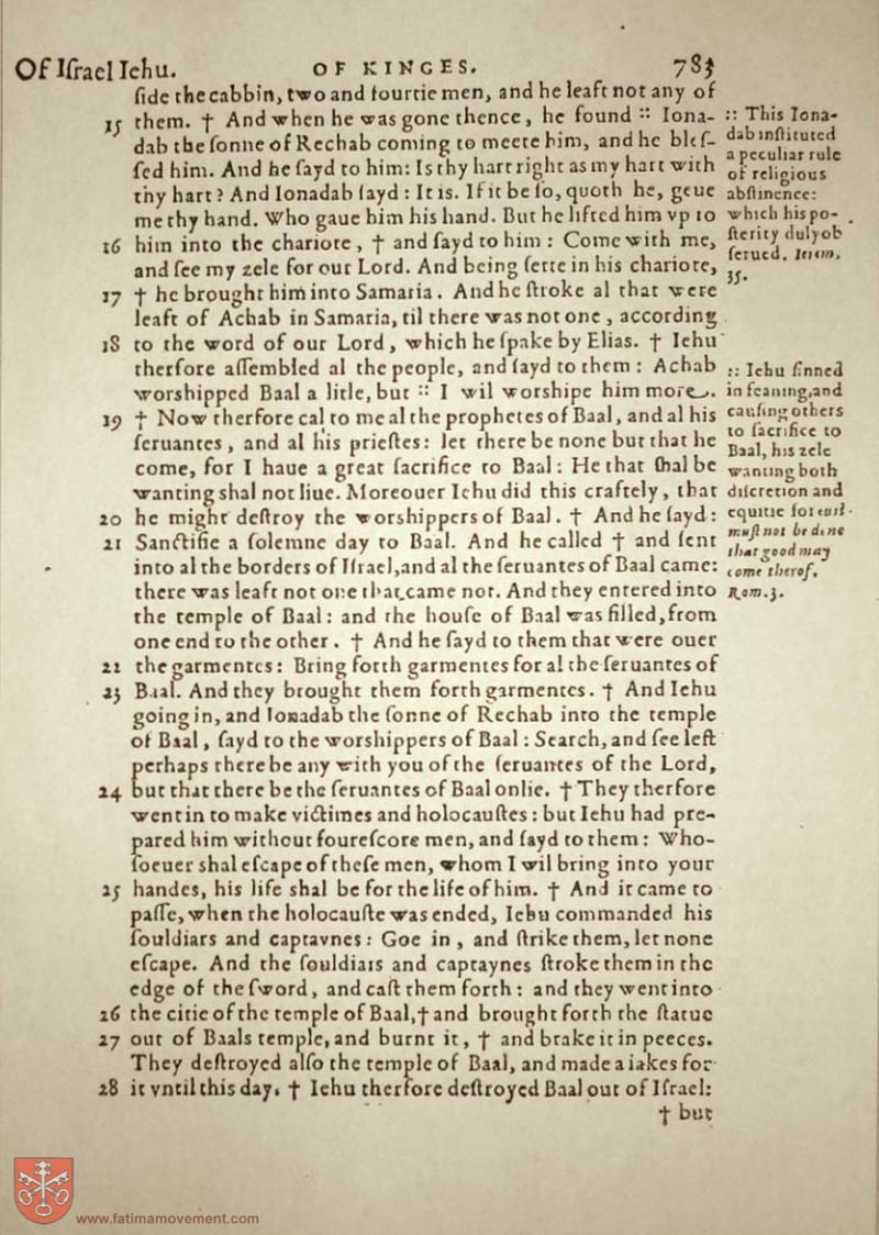 Original Douay Rheims Catholic Bible scan 0803