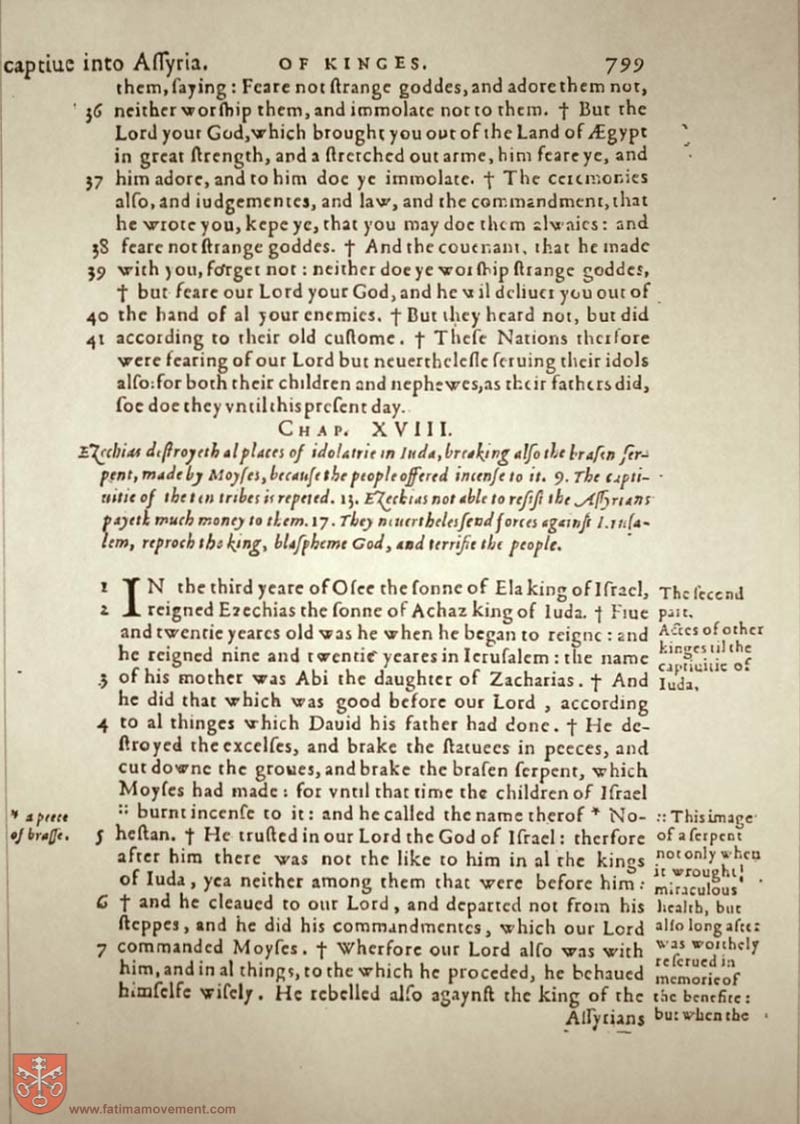 Original Douay Rheims Catholic Bible scan 0819