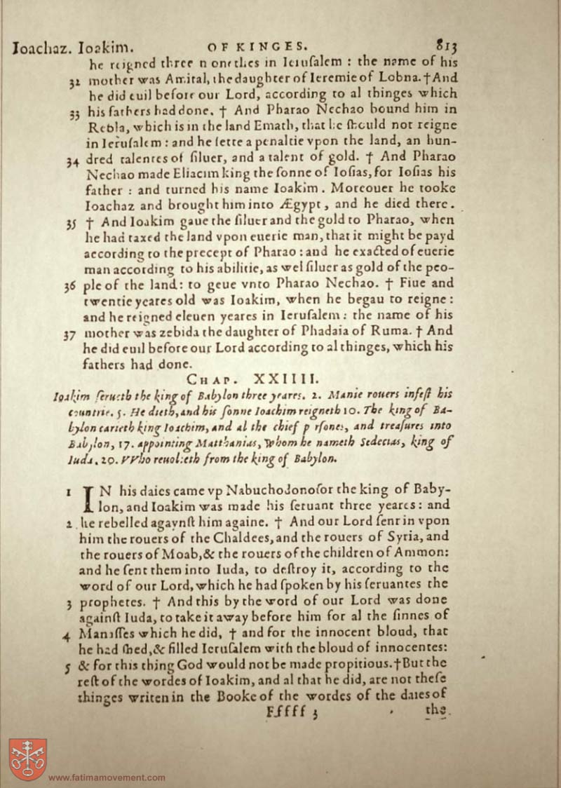 Original Douay Rheims Catholic Bible scan 0833