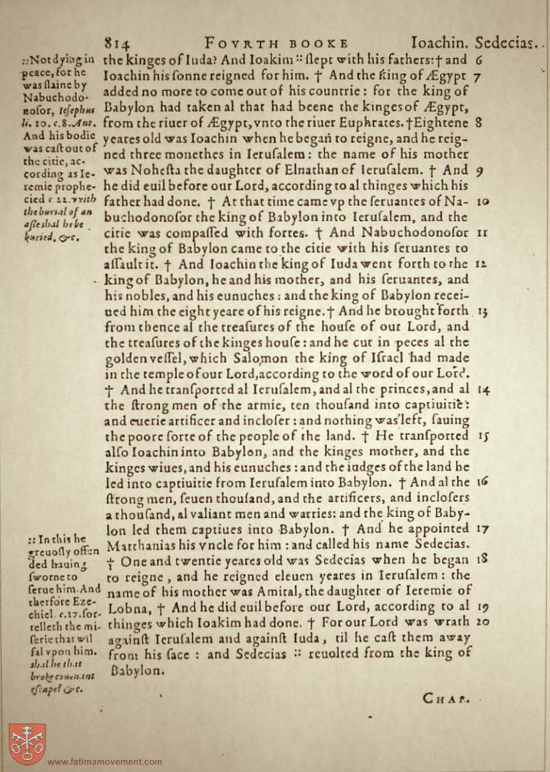 Original Douay Rheims Catholic Bible scan 0834