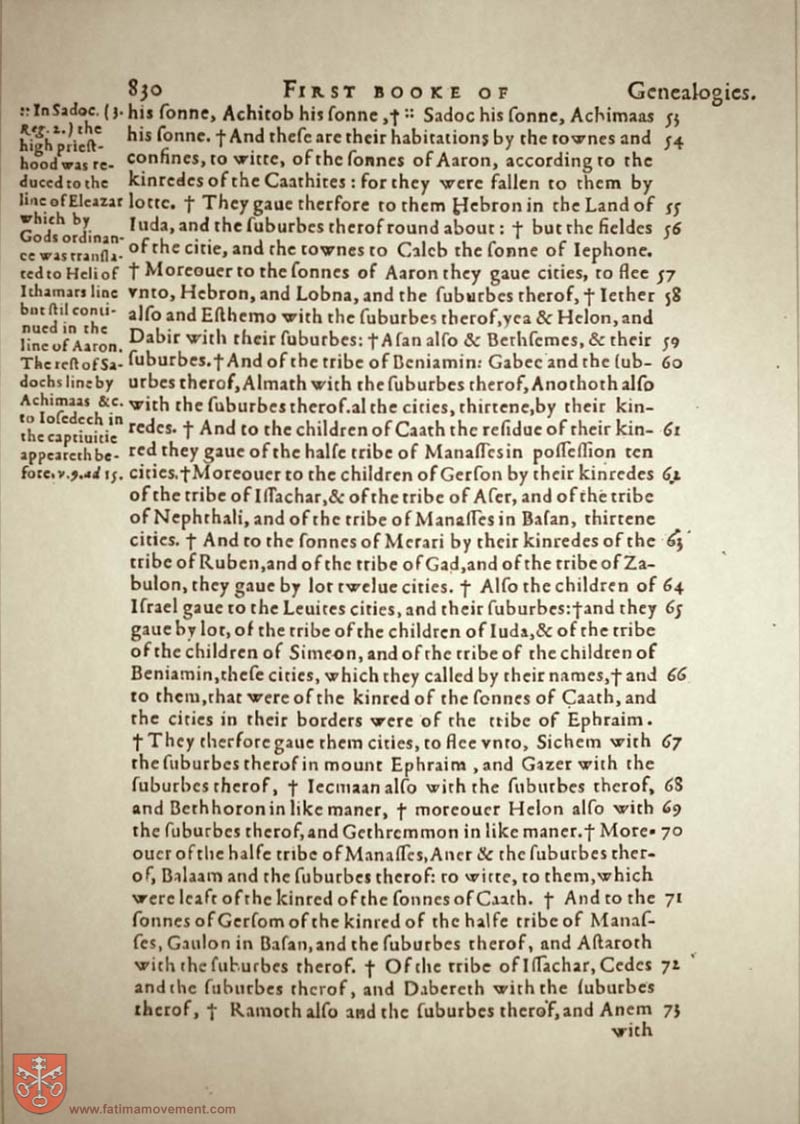 Original Douay Rheims Catholic Bible scan 0850