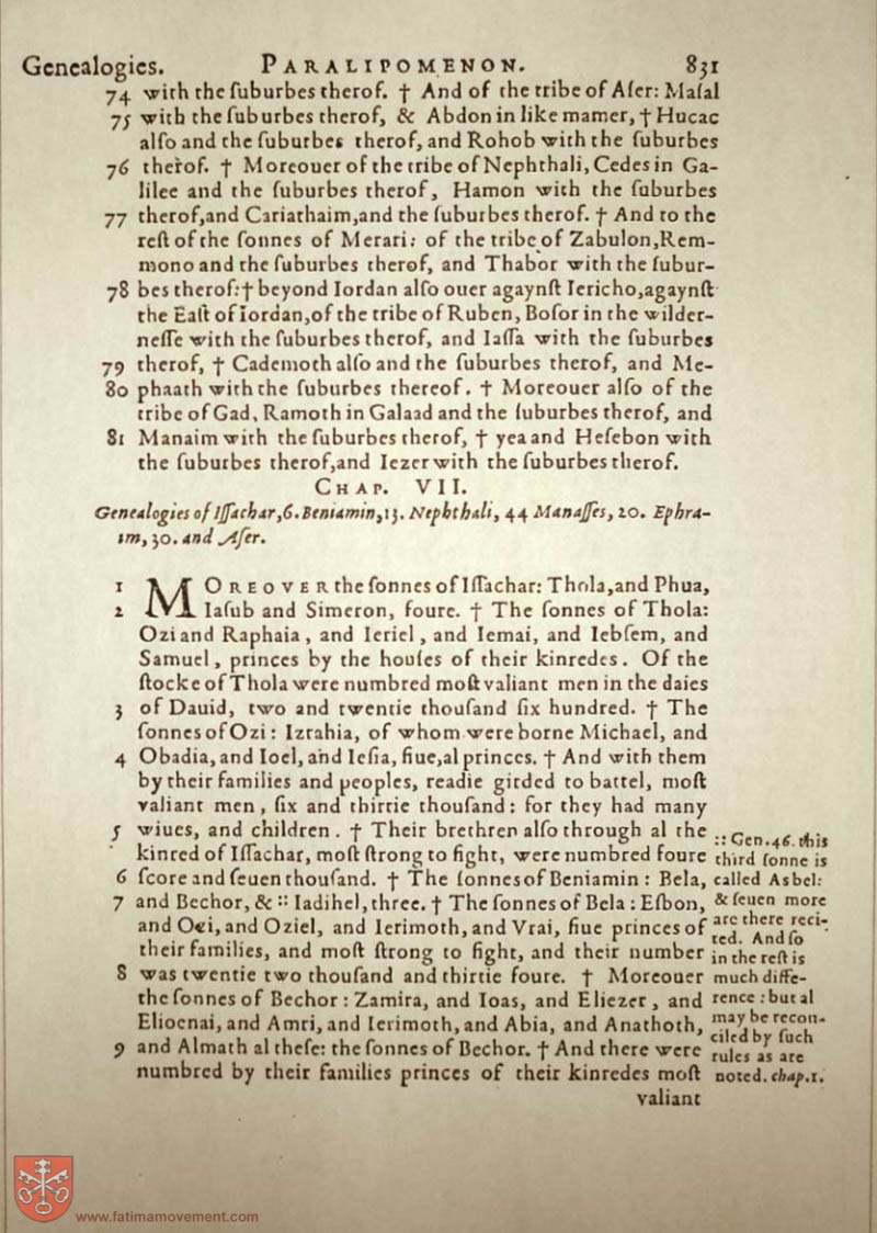 Original Douay Rheims Catholic Bible scan 0851