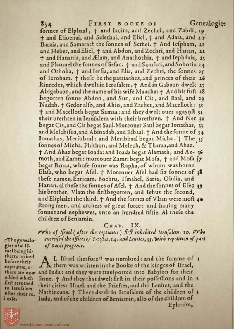 Original Douay Rheims Catholic Bible scan 0854