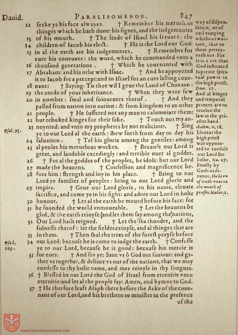 Original Douay Rheims Catholic Bible scan 0867