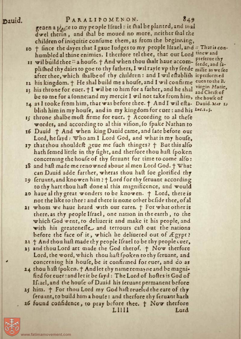 Original Douay Rheims Catholic Bible scan 0869