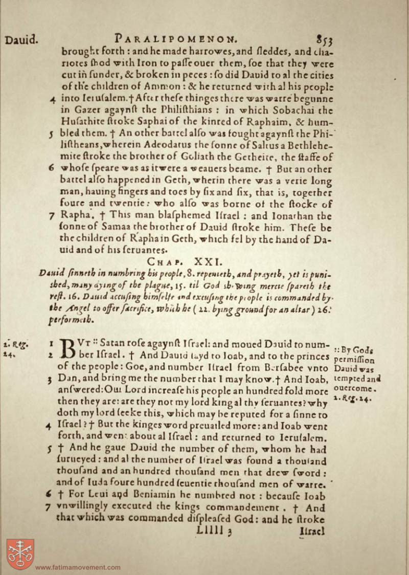 Original Douay Rheims Catholic Bible scan 0873
