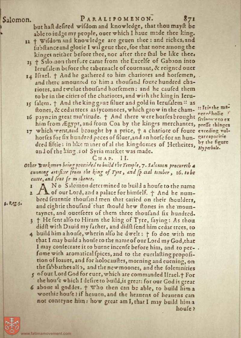 Original Douay Rheims Catholic Bible scan 0891