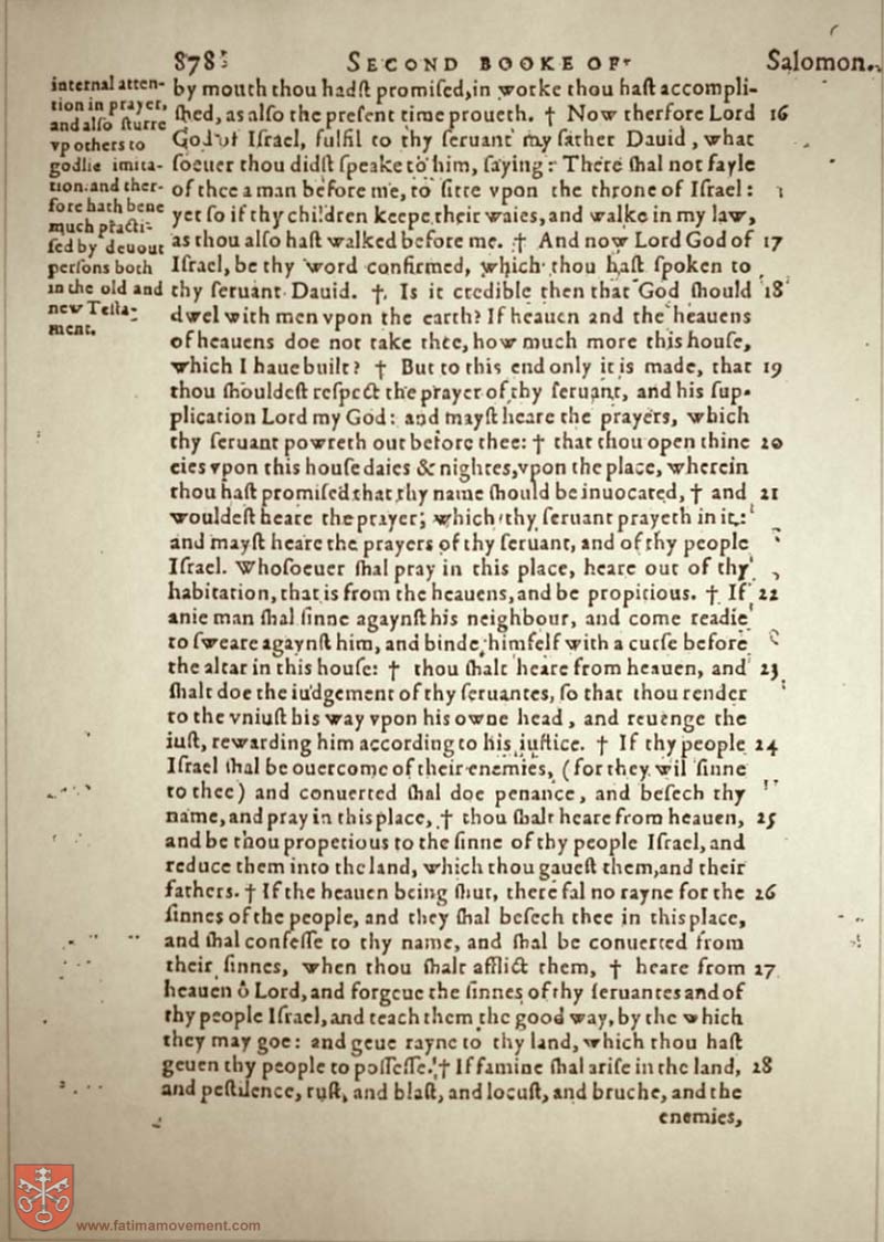 Original Douay Rheims Catholic Bible scan 0898