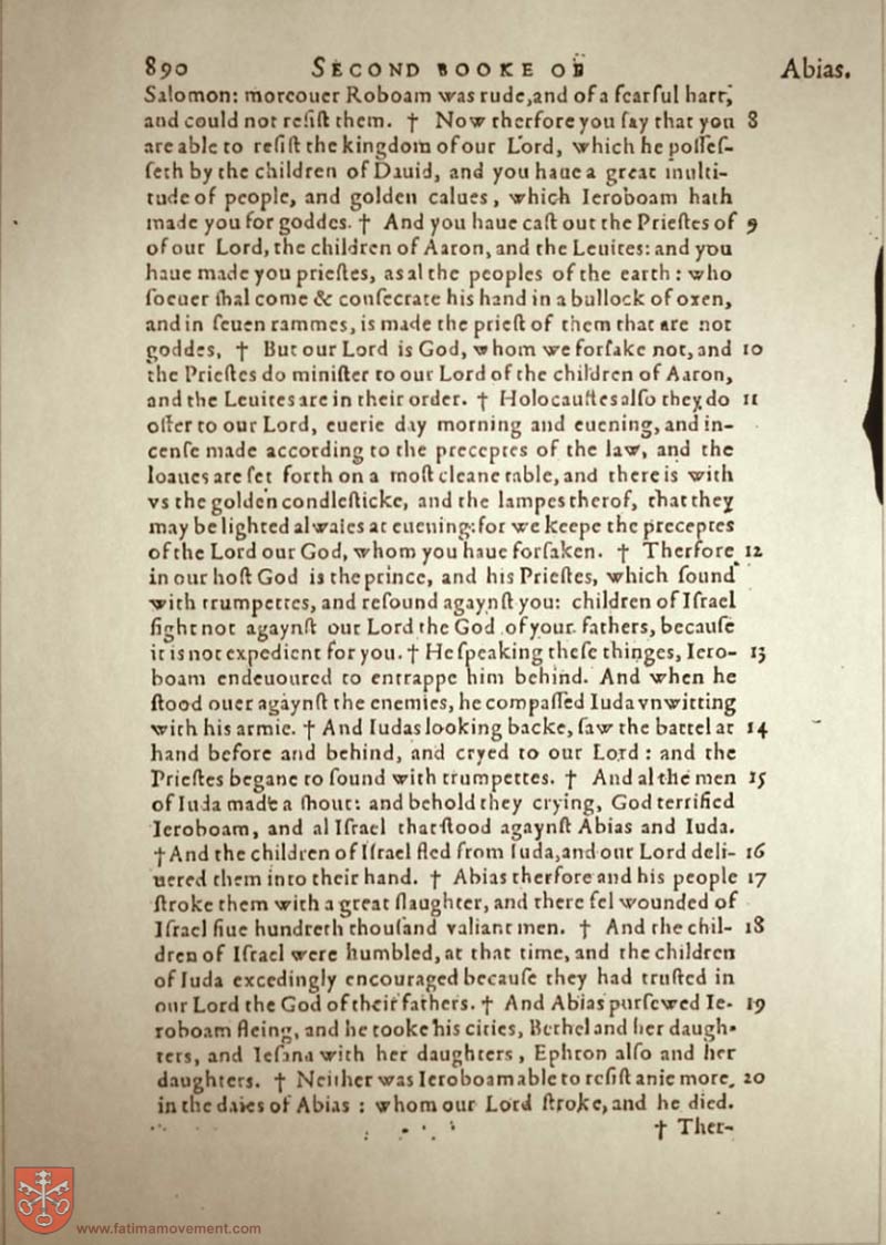Original Douay Rheims Catholic Bible scan 0910