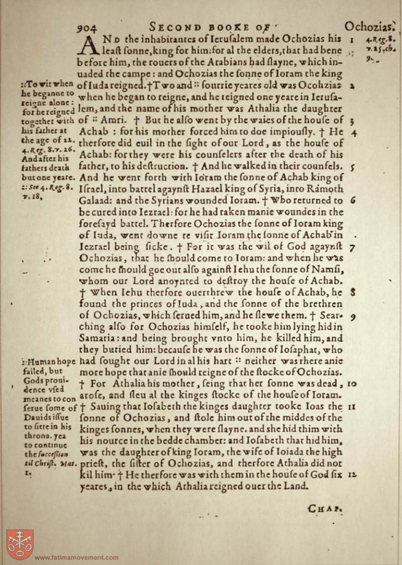 Original Douay Rheims Catholic Bible scan 0924
