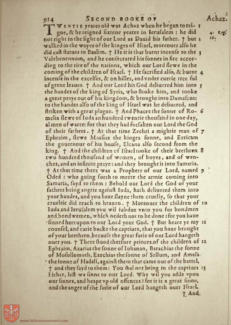 Original Douay Rheims Catholic Bible scan 0934