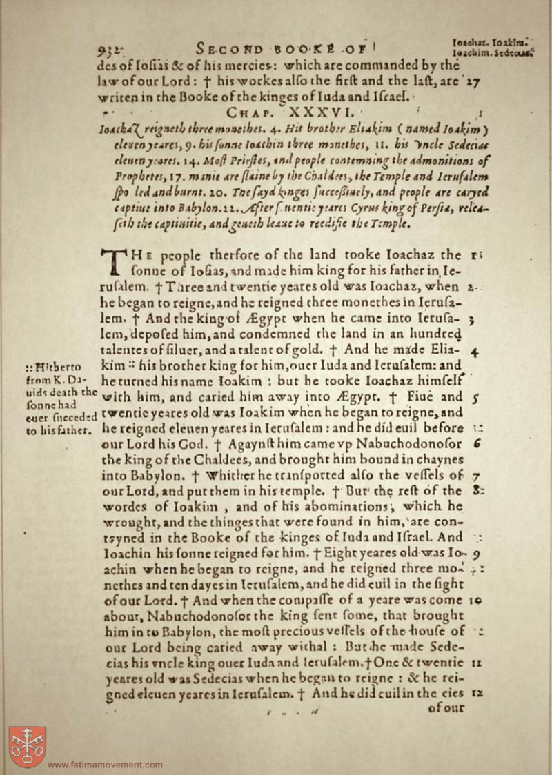 Original Douay Rheims Catholic Bible scan 0952
