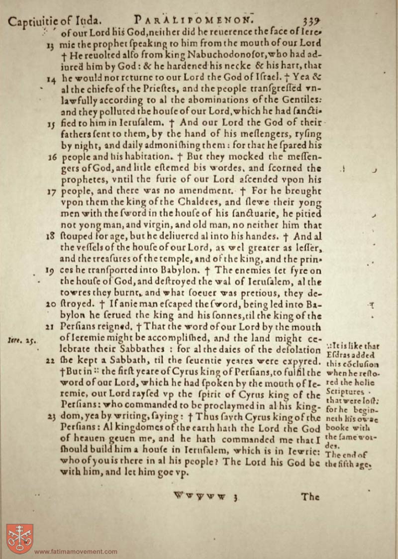 Original Douay Rheims Catholic Bible scan 0953