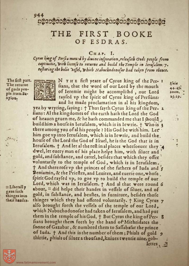 Original Douay Rheims Catholic Bible scan 0964