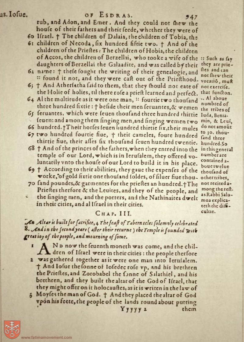 Original Douay Rheims Catholic Bible scan 0967