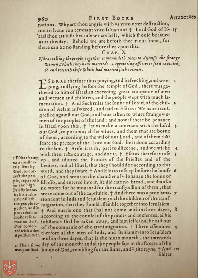 Original Douay Rheims Catholic Bible scan 0980