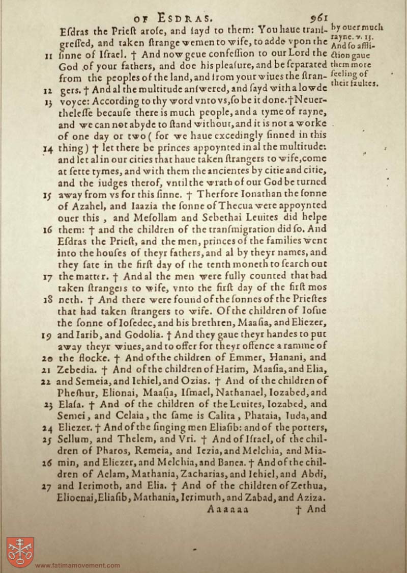 Original Douay Rheims Catholic Bible scan 0981