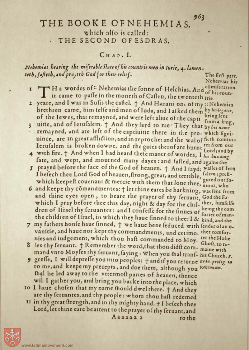 Original Douay Rheims Catholic Bible scan 0983