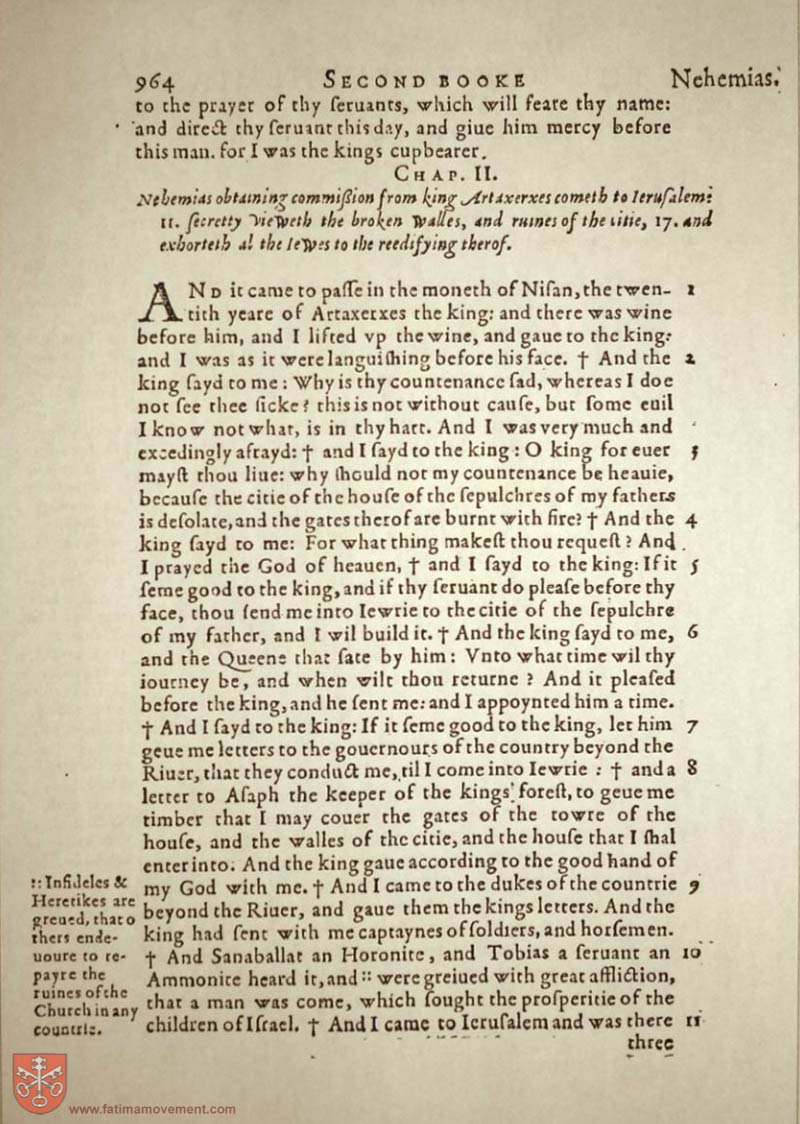 Original Douay Rheims Catholic Bible scan 0984