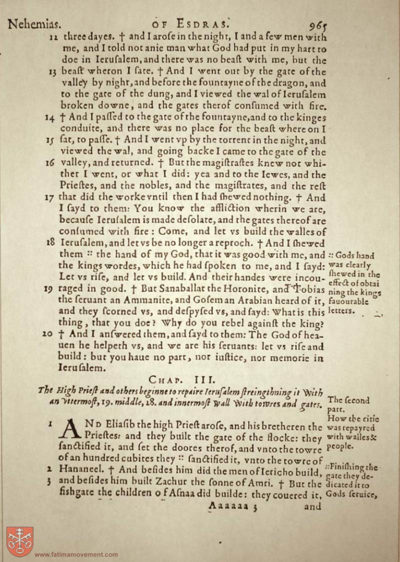 Original Douay Rheims Catholic Bible scan 0985