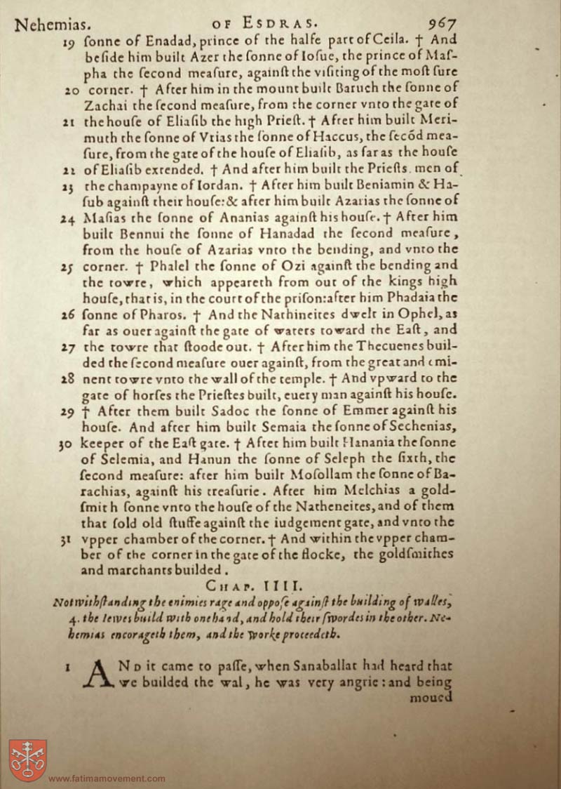 Original Douay Rheims Catholic Bible scan 0987