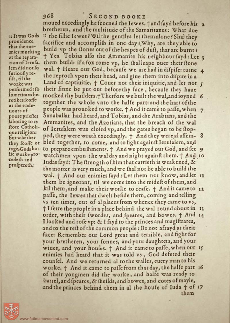 Original Douay Rheims Catholic Bible scan 0988