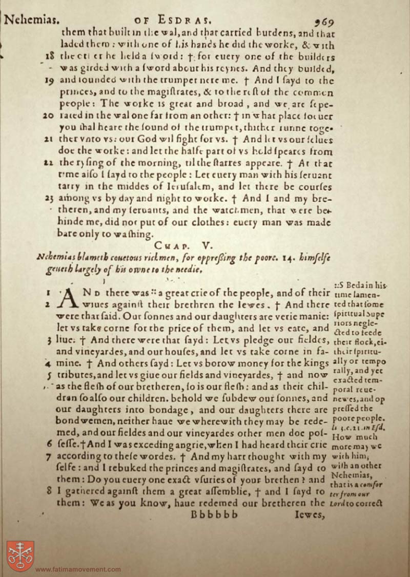 Original Douay Rheims Catholic Bible scan 0989