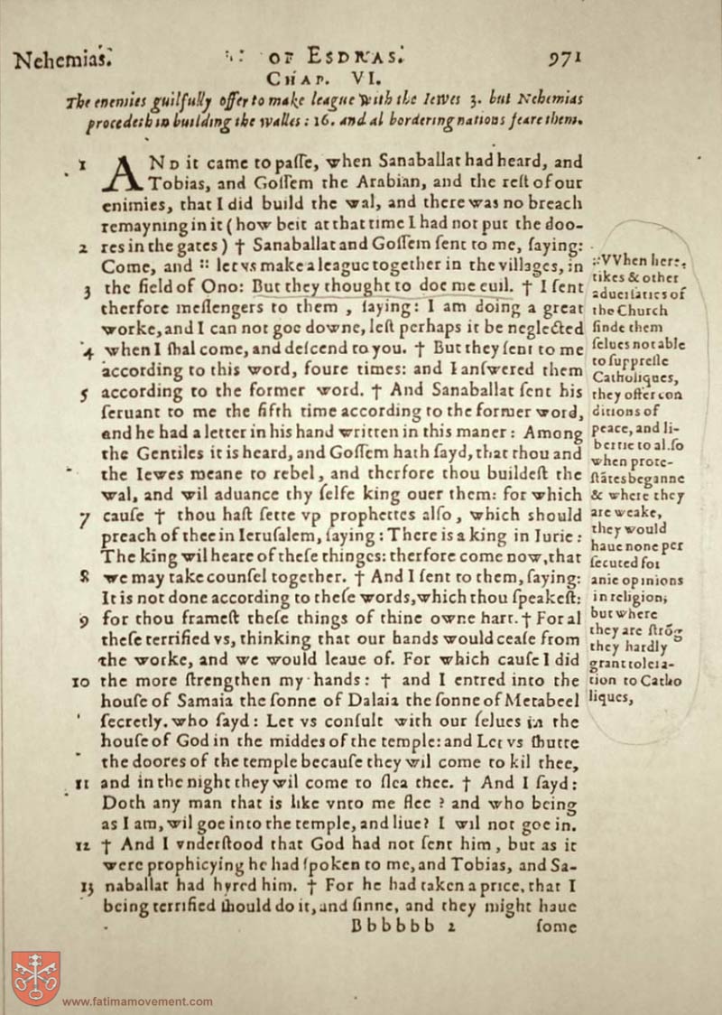 Original Douay Rheims Catholic Bible scan 0991
