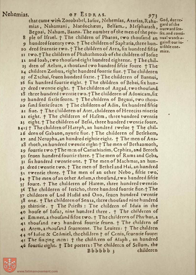 Original Douay Rheims Catholic Bible scan 0993