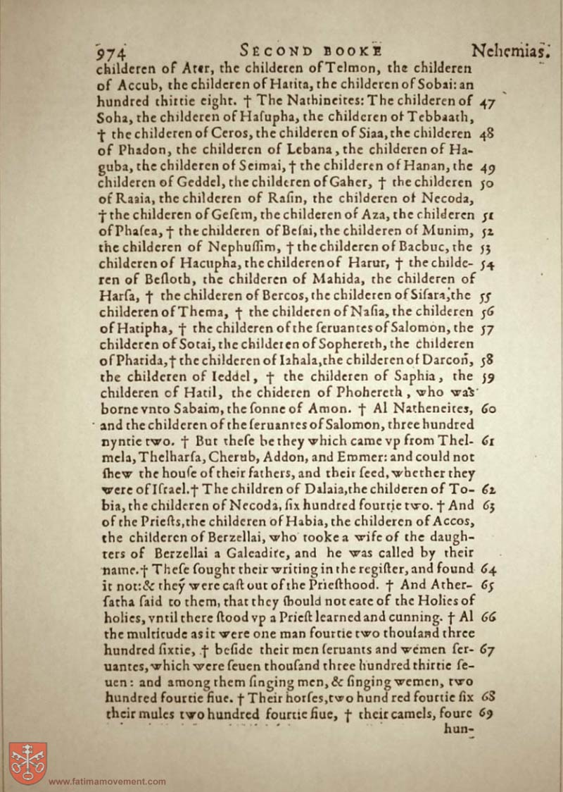 Original Douay Rheims Catholic Bible scan 0994