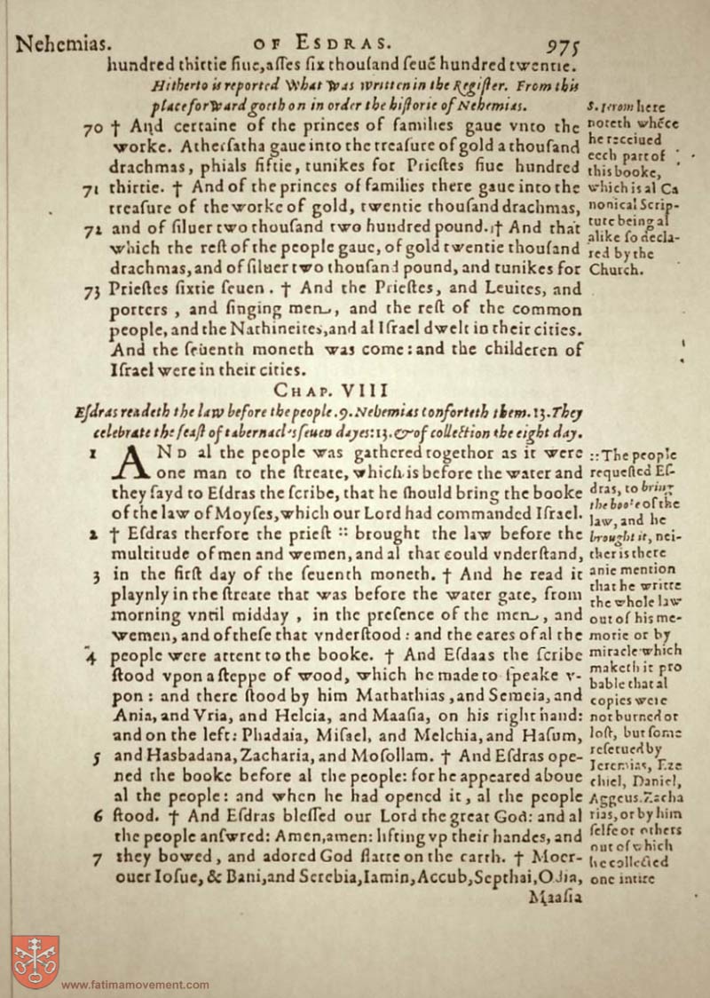 Original Douay Rheims Catholic Bible scan 0995