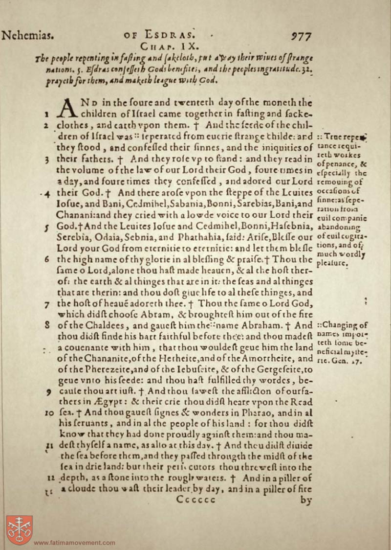 Original Douay Rheims Catholic Bible scan 0997