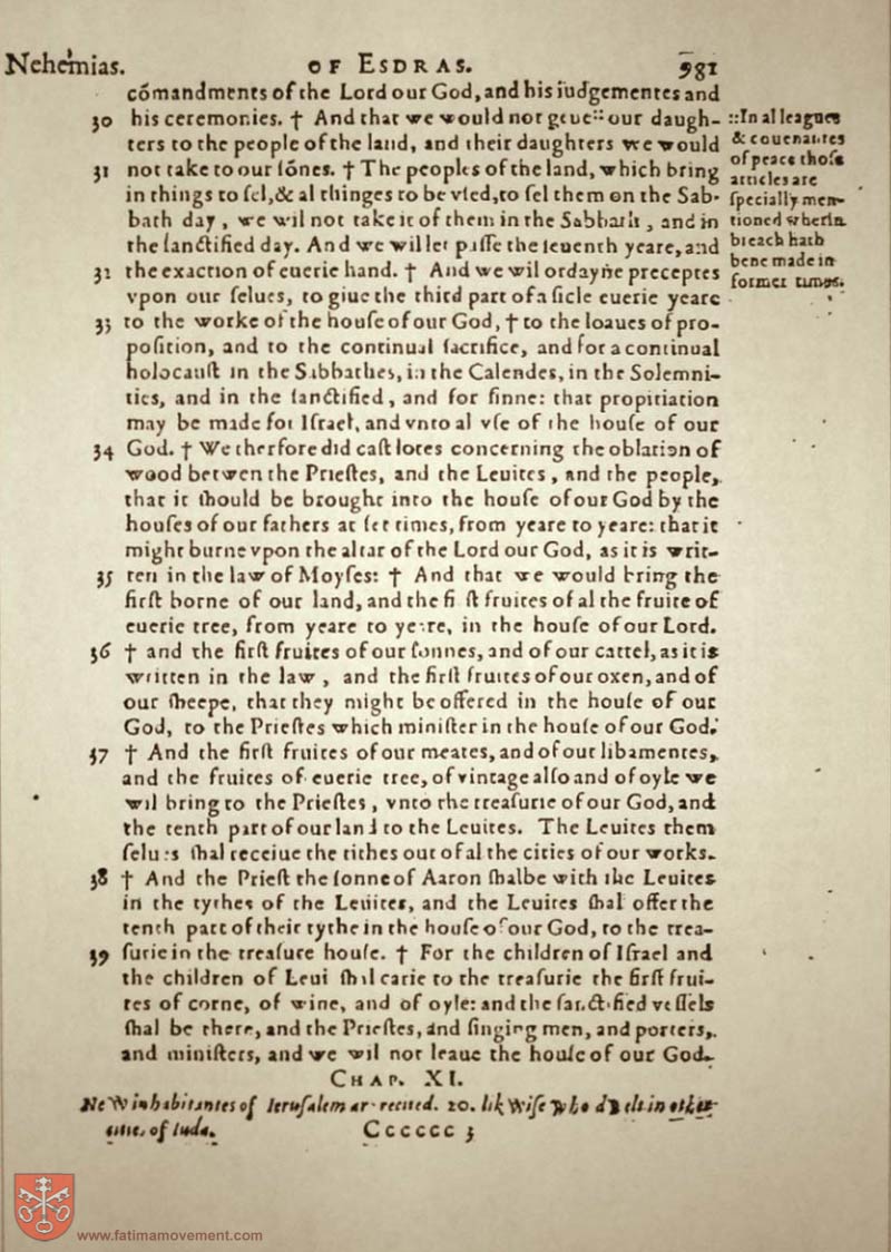 Original Douay Rheims Catholic Bible scan 1001
